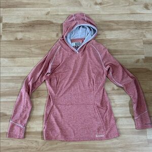 Simms Women's Heathered Red Hoodie